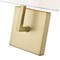 Z-Lite Saxon 1 Light Wall Sconce, Olde Brass & White 815-1S-OBR - alternate 5